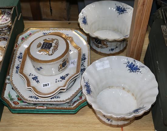 A Chinese Armorial tureen, etc.